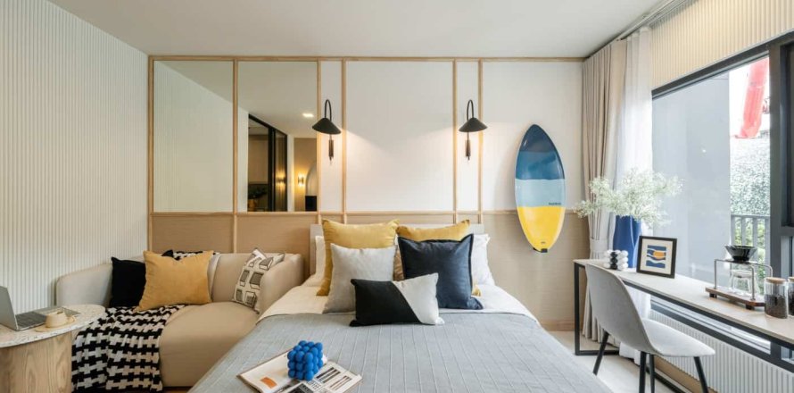 Condo à Thonburi, Bangkok, Thaïlande, 1 chambre  № 166724