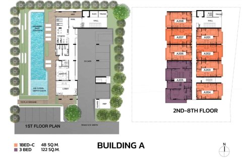 Condo à Bang Tao, Thaïlande, 3 chambres  № 166394 - photo 14