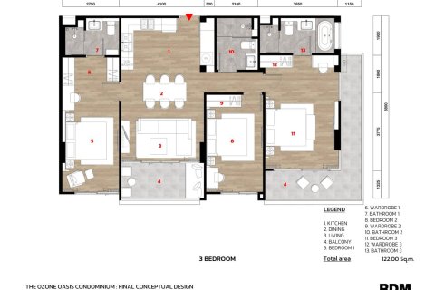 Condo à Bang Tao, Thaïlande, 3 chambres  № 166394 - photo 13