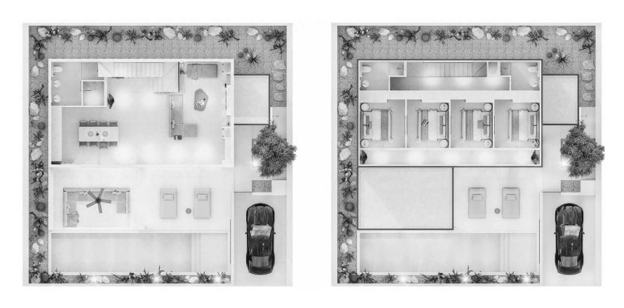 Villa floor plan «VILLA PALAS QUATTRO», 4 bedrooms in Sunrise Lake