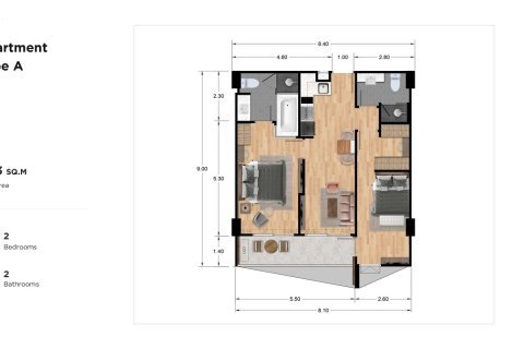 Eigentumswohnung in Rawai, Thailand, 2 Schlafzimmer № 222698 - Foto 9