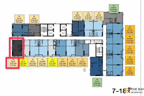 Condo à Bangkok, Thaïlande, 1 chambre  № 186781