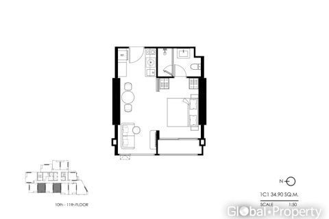 Condo in Pattaya, Thailand, 1 bedroom  № 146586 - photo 23