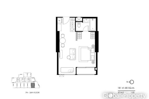 Condo in Pattaya, Thailand, 1 bedroom  № 146586 - photo 17