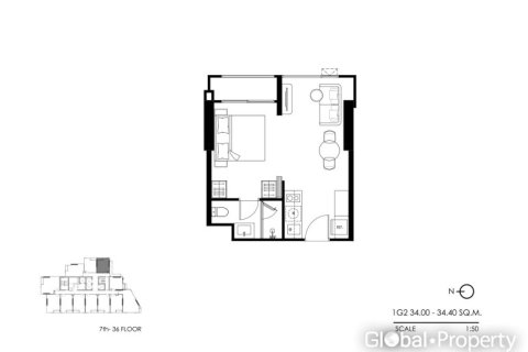 Condo in Pattaya, Thailand, 1 bedroom  № 146586 - photo 30