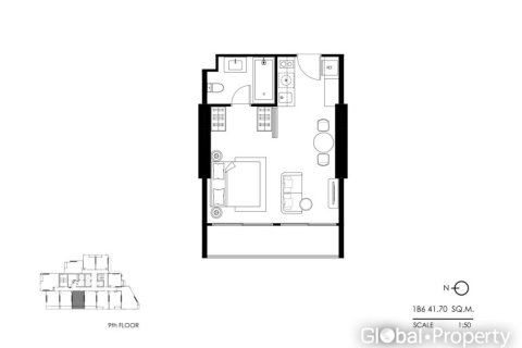 Condo in Pattaya, Thailand, 1 bedroom  № 146586 - photo 22