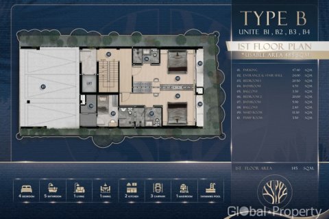 House in Pattaya, Thailand 4 bedrooms № 146581 - photo 4