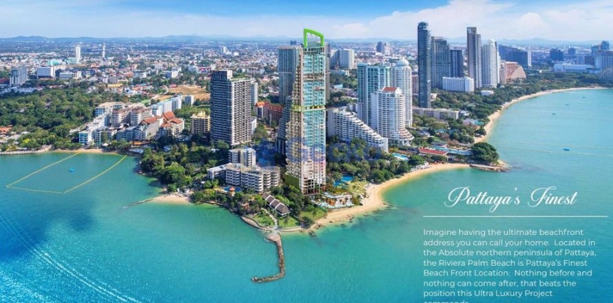 Condo à Pattaya, Thaïlande, 2 chambres № 196051
