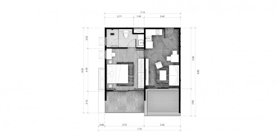 Hors-plan ABOV Patong à Kathu, Thaïlande № 135382 - photo 1