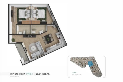 Condo à Bang Tao, Thaïlande, 2 chambres  № 165421 - photo 17