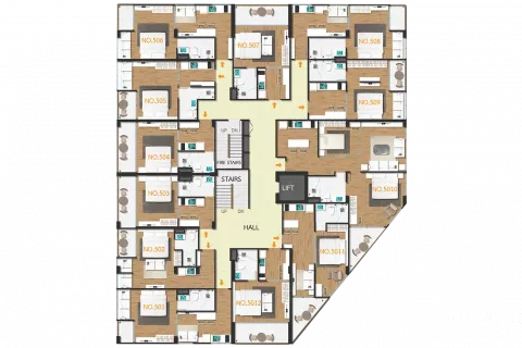 Квартира в Пхукете, Таиланд с 2 спальнями  № 144306 - фото 26