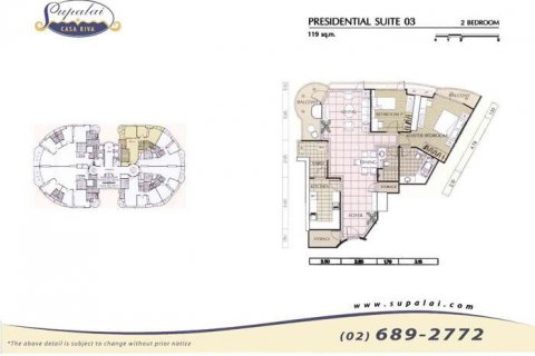 Condo à Bang Kho Laem, Bangkok, Thaïlande, 2 chambres  № 137484 - photo 9