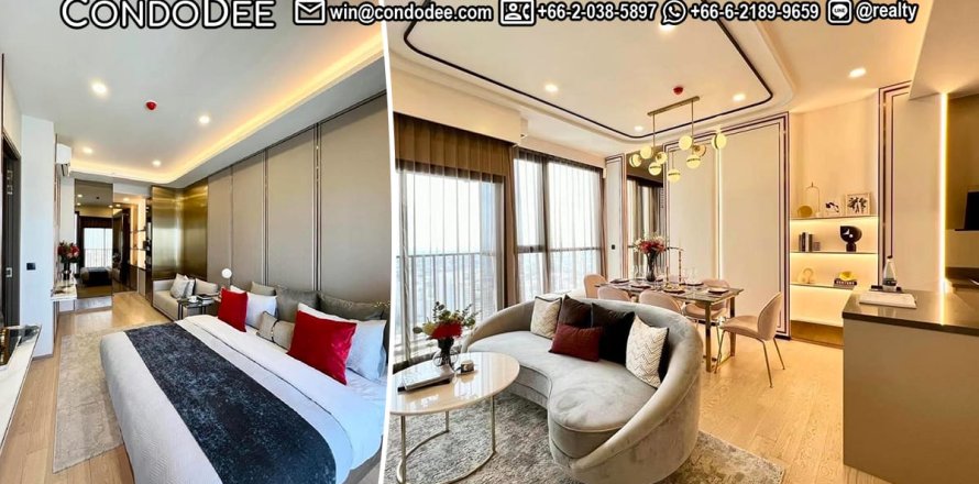 Condo à Watthana, Bangkok, Thaïlande, 2 chambres № 200970