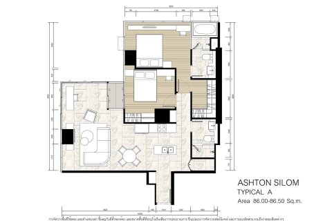 Condo à Bangkok, Thaïlande, 2 chambres  № 166402 - photo 12