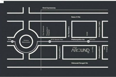 Студия в кондо в Пхая Тая, Бангкок, Таиланд № 136989 - фото 18