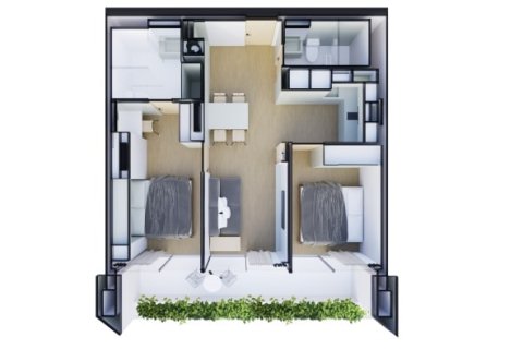 Condo on Layan Beach, Thailand, 2 bedrooms  № 166148 - photo 11