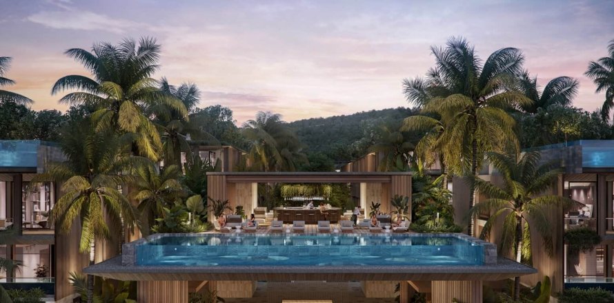 Пентхаус в Банг Тао, Таиланд с 2 спальнями  № 166194