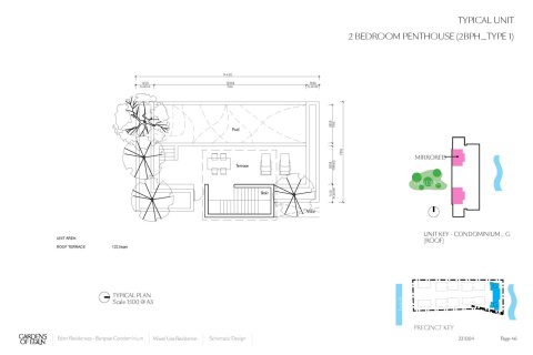 Пентхаус в Банг Тао, Таиланд с 2 спальнями  № 166194 - фото 12