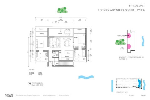 Пентхаус в Банг Тао, Таиланд с 2 спальнями  № 166194 - фото 11