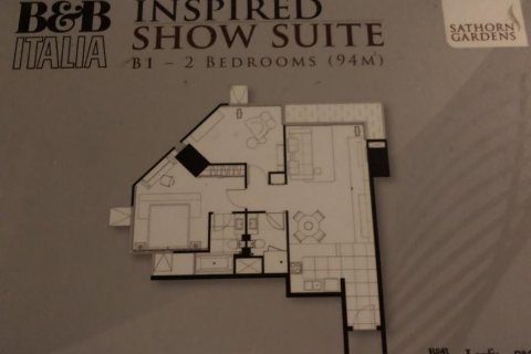 Condo in Sathon, Bangkok, Thailand, 2 bedrooms  № 169433 - photo 22