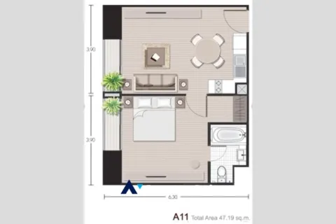 Eigentumswohnung in Watthana, Bangkok, Thailand, 2 Schlafzimmer № 219736 - Foto 26
