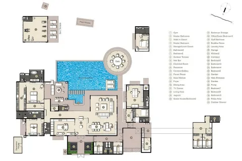 Villa in Pattaya, Thailand 8 bedrooms № 155722 - photo 20