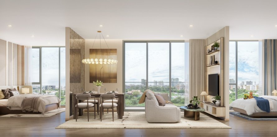 Studio dans le Condo à Watthana, Bangkok, Thaïlande  № 167964