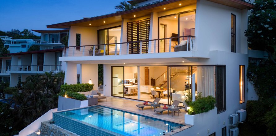 Villa à Ko Samui, Thaïlande 4 chambres № 169564