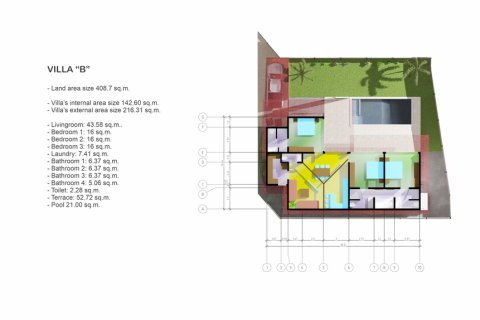 Вилла в Самуи, Таиланд с 3 спальнями  № 165731 - фото 21