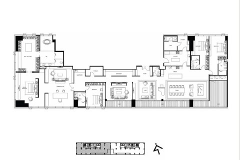 Penthouse in Bangkok, Thailand 4 bedrooms № 165728 - photo 14