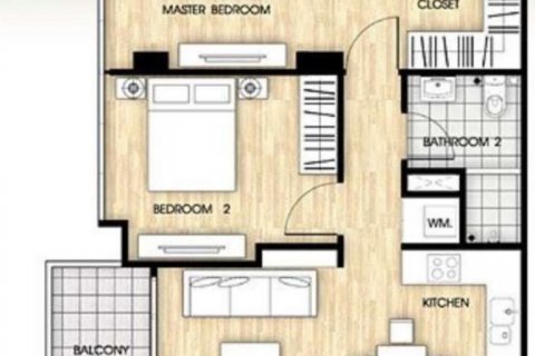 Кондоминиум с 2 спальнями в Бангкоке, Таиланд № 135341 - фото 12