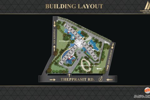 Condo à Pattaya, Thaïlande, 1 chambre  № 166768 - photo 18