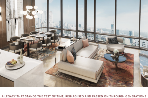 Квартира в Бангкоке, Таиланд с 2 спальнями  № 118776 - фото 1