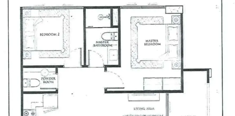 Condominio de 2 dormitorios en Pattaya, Tailandia № 211117