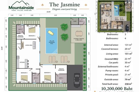 Villa in Cha-am, Thailand 3 Schlafzimmer № 222521 - Foto 10