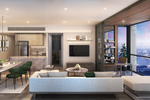 Condo à Sathon, Bangkok, Thaïlande, 3 chambres  № 156257 - photo 3