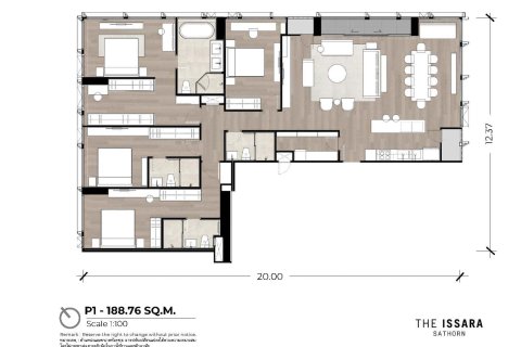 Penthouse à Bangkok, Thaïlande 4 chambres № 166380 - photo 11