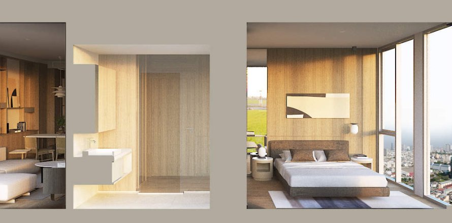 Condo à Bangkok, Thaïlande, 2 chambres  № 166383