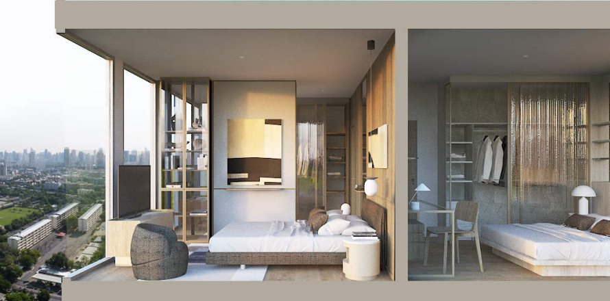 Condo à Bangkok, Thaïlande, 2 chambres  № 166384