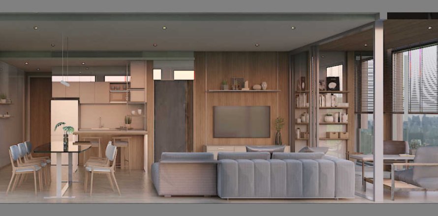 Condo à Bangkok, Thaïlande, 2 chambres  № 166382