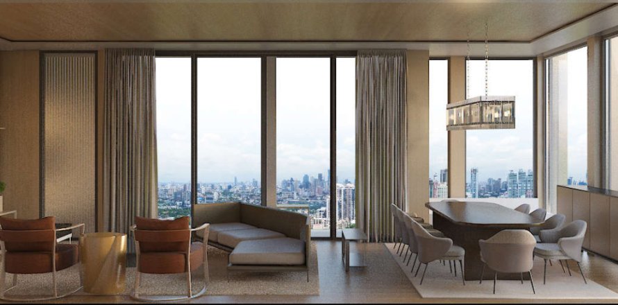 Penthouse à Bangkok, Thaïlande 3 chambres № 166379