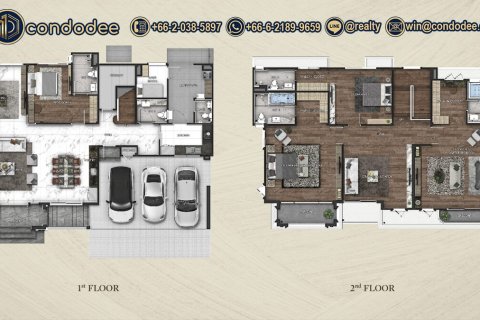 Дом в Бангкоке, Таиланд с 4 спальнями  № 149682 - фото 1