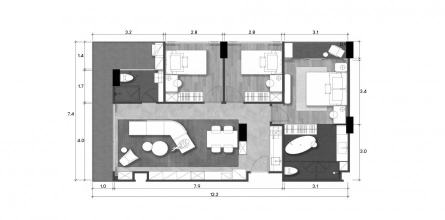 ЖК Wyndham Fantasea Condo Chalong в Пхукете, Таиланд № 106921 - фото 1