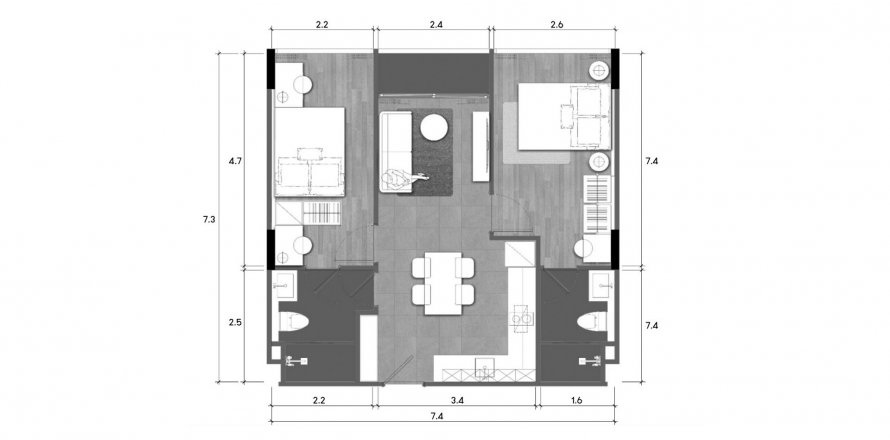 ЖК Wyndham Fantasea Condo Chalong в Пхукете, Таиланд № 106921 - фото 1