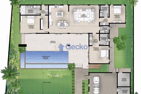 House in Pattaya, Thailand 4 bedrooms № 196068 - photo 4