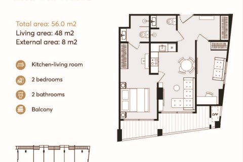 Eigentumswohnung in Rawai, Thailand, 2 Schlafzimmer № 222449 - Foto 12