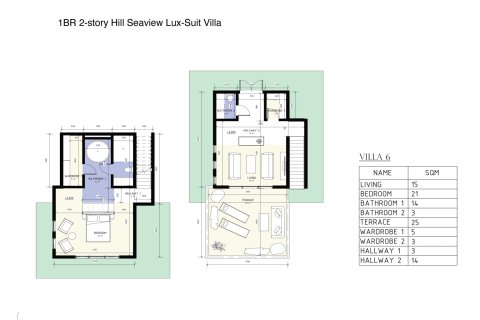 Villa auf Chaweng Beach, Ko Samui, Thailand 2 Schlafzimmer № 222447 - Foto 19