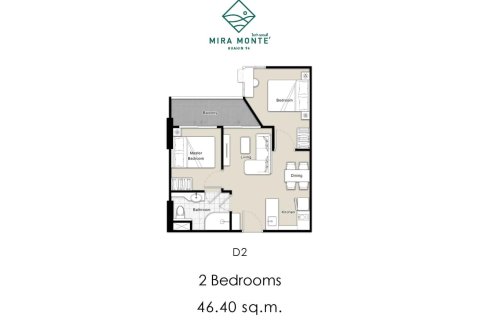 Condo in Hua Hin, Thailand, 2 bedrooms  № 166481 - photo 9