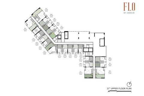 Condo in Thonburi, Bangkok, Thailand, 2 bedrooms  № 166682 - photo 12