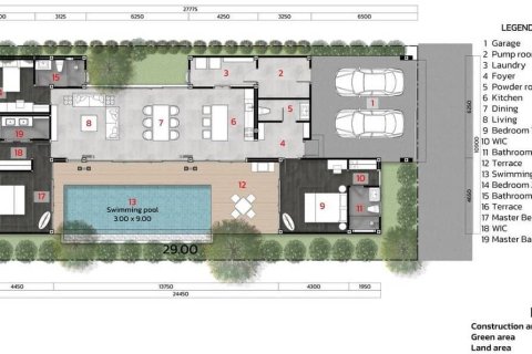 Вилла в Банг Тао, Таиланд с 3 спальнями № 166685 - фото 12